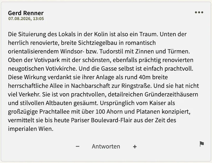 Bester Kommentar vom 7. August