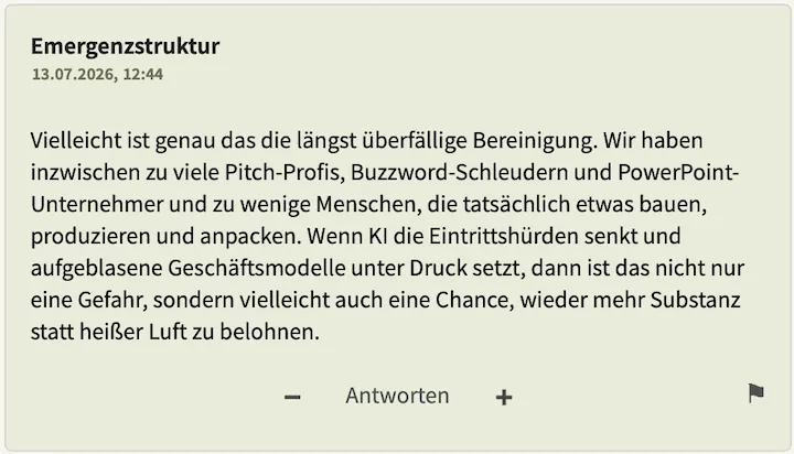 Bester Kommentar vom 13. Juli