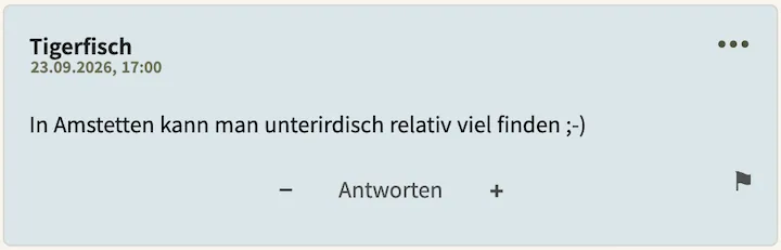 Tigerfisch Kommentar vom 23. September
