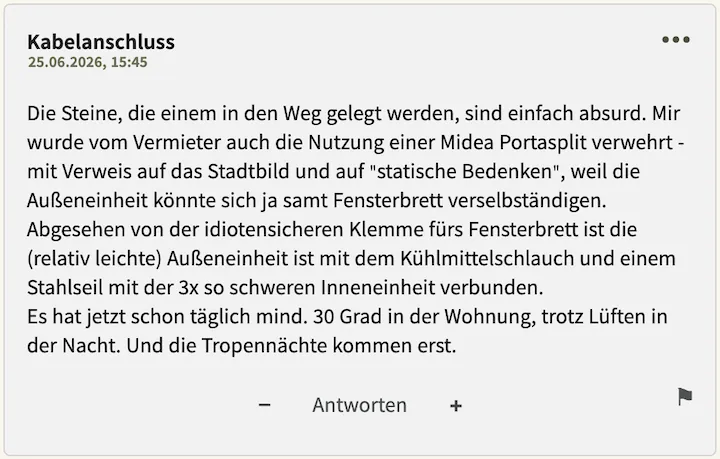 Bester Kommentar vom 25. Juni