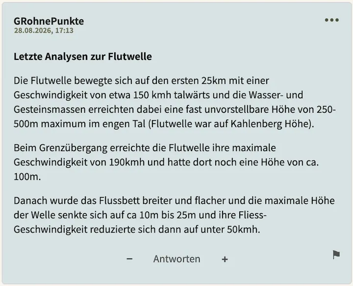 Bester Kommentar vom 28. August