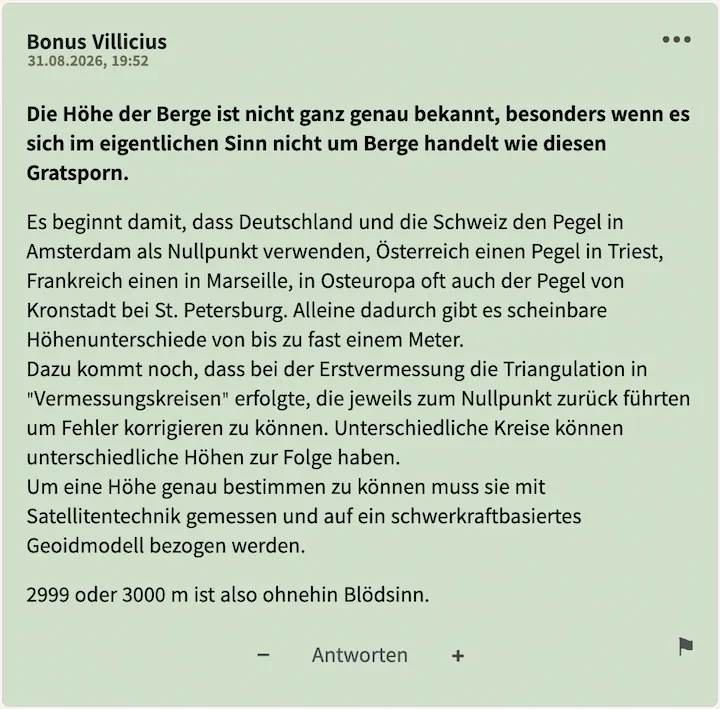 Bester Kommentar vom 31. August