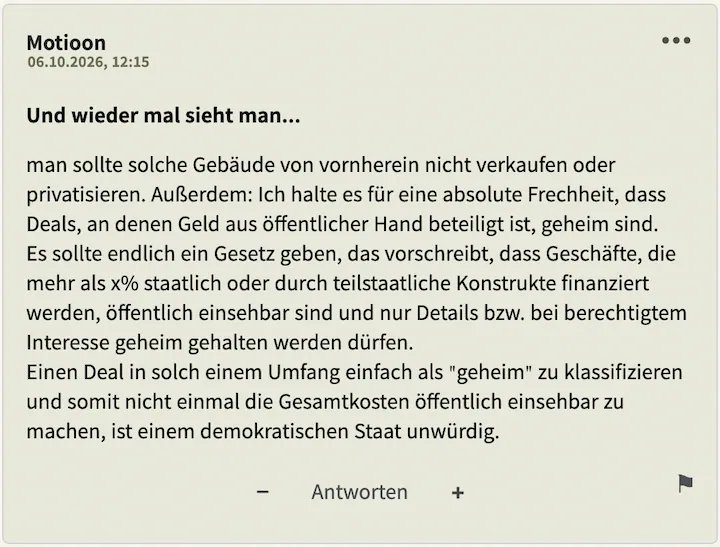 Motioon Postingperle Nr. 2 vom 06. Oktober