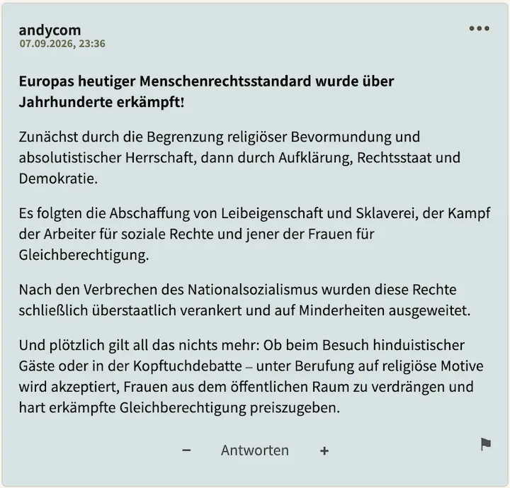 andycom Postingperle Nr. 2 vom 07. September