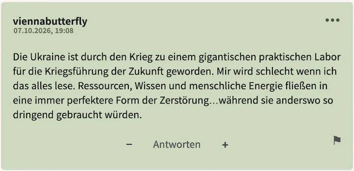 viennabutterfly Postingperle Nr. 2 vom 07. Oktober
