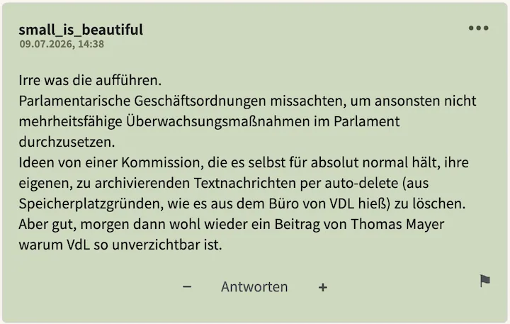 Postingperle Nr. 2 vom 9. Juli