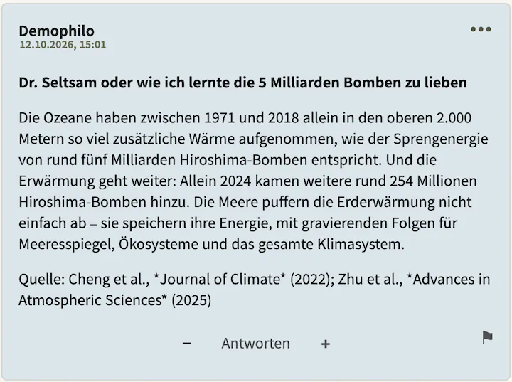 Demophilo Postingperle Nr. 2 vom 12. Oktober