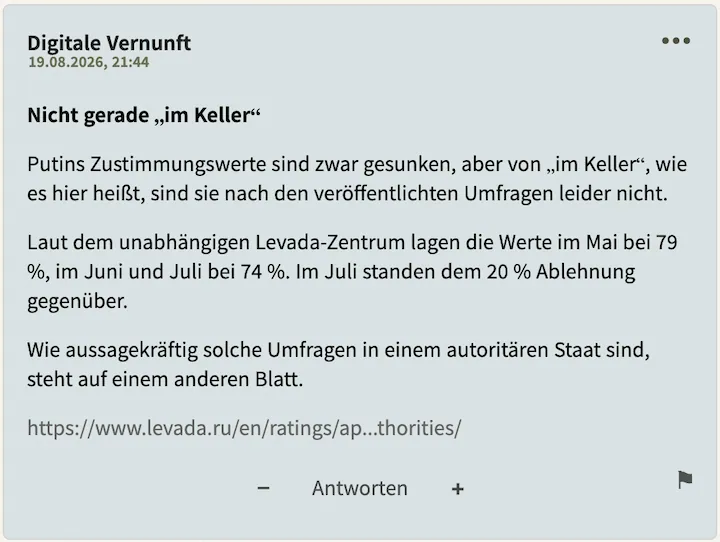 Postingperle Nr. 2 vom 19. August