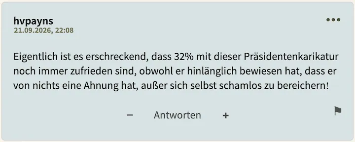 hvpayns Postingperle Nr. 2 vom 21. September