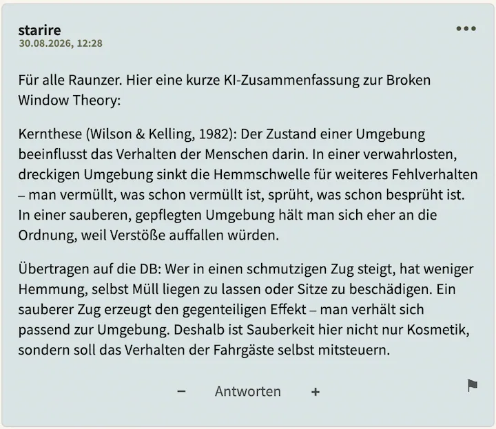 Postingperle Nr. 2 vom 30. August