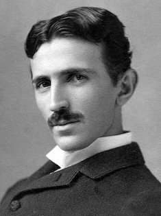Portrait von Nikola Tesla
